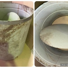 TA389 空調用 手動ダンパー ADV-A300 空調技研工業 ダクト部材 風量調整器 サビ汚れあり 現状渡し ジャンク扱い品　直径40cmの画像