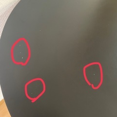 ダイニングテーブル 丸テーブル ブラックの画像