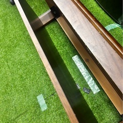 木製ローテーブル　和風テーブル　レトロ　木製机の画像