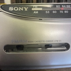 ジャンク　H　ソニー　ラジオ・テープレコーダー　の画像