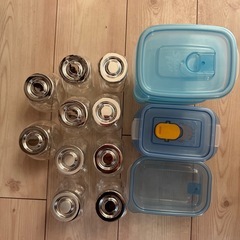 タッパー&ガラス瓶(スパイス瓶)の画像