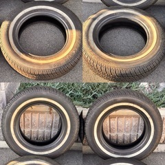 ホワイトリボンタイヤ　14インチ　185/75R14の画像