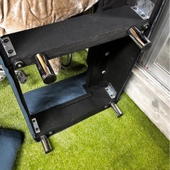 格安★ファブリックソファ　ネイビー　2人がけソファ　の画像