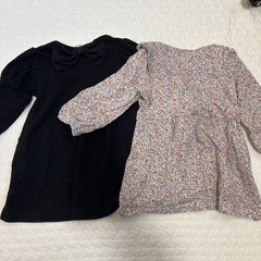 子供服　80サイズ　長袖ワンピースの画像