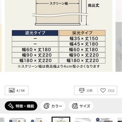 新品未開封　Lowya ロールスクリーン　180×220cm 遮光　彩光　カーテン　レールの画像