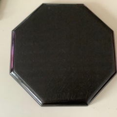 伝統工芸 漆芸 八角形　干菓子器 螺鈿　山水　黒　トレー　お盆　茶器 茶道具の画像