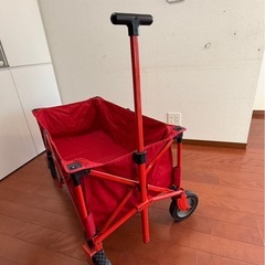 台車　コールマン　赤　折りたたみ式の画像