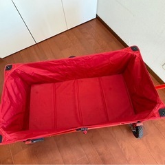 台車　コールマン　赤　折りたたみ式の画像