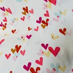 カーテン　ハート柄の画像