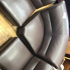 どりーむ鹿大前店No.3390　3人掛けソファ　カーブ型　ローソファ　3分割の画像