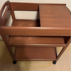 木製ワゴン　美品！　　　の画像