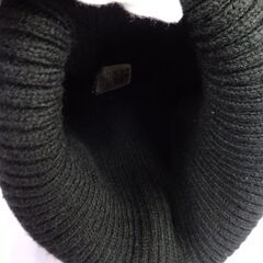 ( E-49 )MARVEL マーベル ニット帽 ブラック 黒 ５７～５９ｃｍ 中古の画像