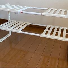 キッチン シンク下収納  伸縮ラックの画像