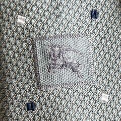 【ドリーム池田店】△ほころび有△バーバリー　ネクタイ　グリーン　IKW-249の画像