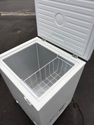 美品 MAXZEN マクスゼン 142L 小型冷凍庫 JF150ML01WH 2024年製 冷凍ストッカー