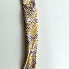 【ドリーム池田店】△折れジワ有△マイケルヴァレンティノ　ネクタイ/ベージュ　IKW-250の画像