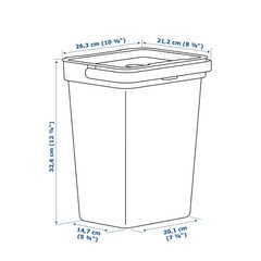 IKEA HALLBAR ふた付き 箱 の画像