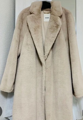 ?snidel ベージュ もこもこロングコート