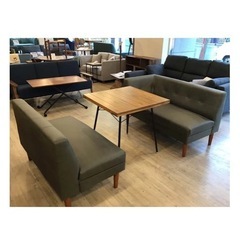 【美品】NOCEのソファー グリーンの画像