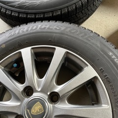 145/80R13のスタッドレスタイヤとアルミホイールセット。の画像