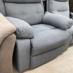 ⭐️NITORI ニトリ⭐️1人掛けリクライニングソファ⭐️ファブリック⭐️グレー⭐️ゆったり⭐️肉厚⭐️2631の画像