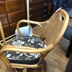 どりーむ鹿大前店No.3460　唐　ラタン　回転イスの画像