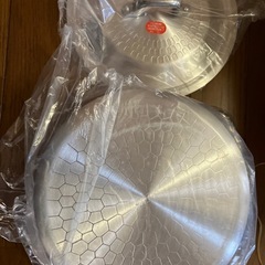 アルミ製　アルミ鍋　両手鍋　寸胴鍋　打ち出し鍋　平和アルミ　未使用品の画像