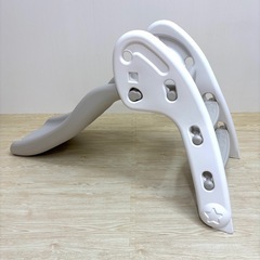 すべり台　滑り台　ホワイト　グレー　室内遊具の画像