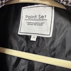 女の子 コート 130cm ジャケット千鳥格子 ジャンパー ダウン 柄の画像