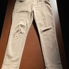 ★ストレッチ テーパード アンクルパンツ★JIGGYS SHOP★サイズS★ベージュ★定価3,560円★の画像