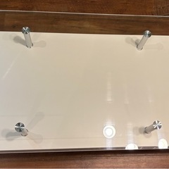 ガラステーブル　ローテーブル 引き出し付き 目立つ傷なしの画像