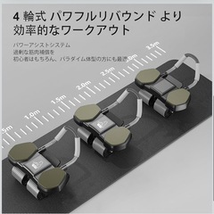 腹筋ローラー　肘サポート付き4輪　新品の画像