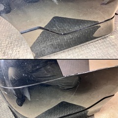 トヨタ ヴェルファイア 25前期 リアバンパー LEDリフレクター マフラーカッター付きの画像