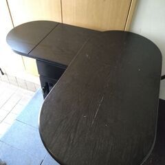 【リメイクにもおすすめ】カウンタテーブル　3Way 折りたたみ式　キャスターありの画像