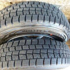 普通小型・一部軽自動車等に ・溝有ダンロップ ウィンターマックス 155/80R13 ・良品アルミ社外13インチ 5Jの画像