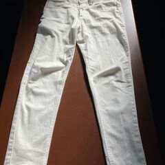 ★ストレッチスキニーパンツ デニム アンクルパンツ★JIGGYS SHOP★サイズS★ホワイト★定価6,995円★の画像