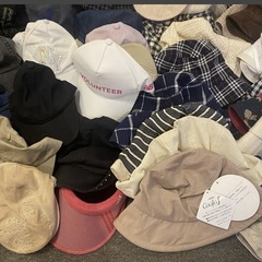 ①メンズ レディース キッズ ユニセックス 帽子まとめ売り キャップ ハット サンバイザー等 94個 未チェックの画像