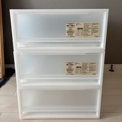 無印良品 ポリプロピレン衣装ケース 小 3点セット
の画像