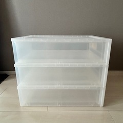 無印良品 ポリプロピレン衣装ケース 小 3点セット
の画像