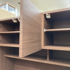 🤎NITORI ニトリ🤎3面レンジボード🤎エトナ🤎耐震ラッチ付き🤎ブラウン🤎木目調🤎おしゃれ🤎2660の画像