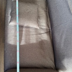 ニトリ2人用ソファ　リクライニング付　
ブラウンの画像