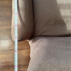 ニトリ2人用ソファ　リクライニング付　
ブラウンの画像