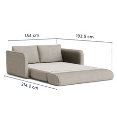 コアラ　ソファーベッド　CUSHY 
3人掛け　 クイーンの画像