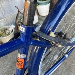 自転車　24インチ　ブルーの画像
