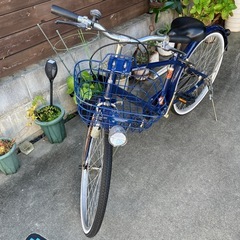 自転車　24インチ　ブルーの画像