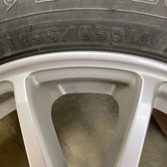 【155／65R 14】　スタットレスタイヤアルミセットの画像