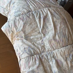 掛け布団　カバー付きの画像