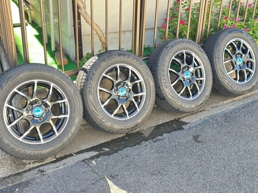 アルミホイール　4本　ナット付き　15✖️6J