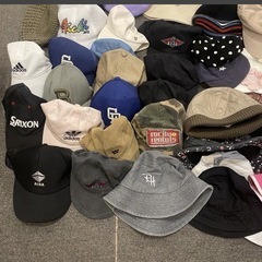 ② 売り切り メンズ レディース キッズ ユニセックス 帽子まとめ売り キャップ ハット サンバイザー等 82個 未検品の画像