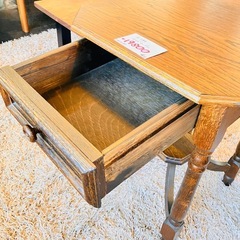 アンティーク オーク材　サイドテーブルの画像